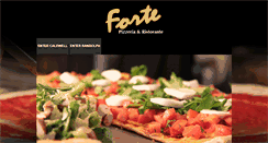 Desktop Screenshot of fortepizzeria.com