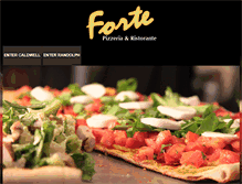 Tablet Screenshot of fortepizzeria.com